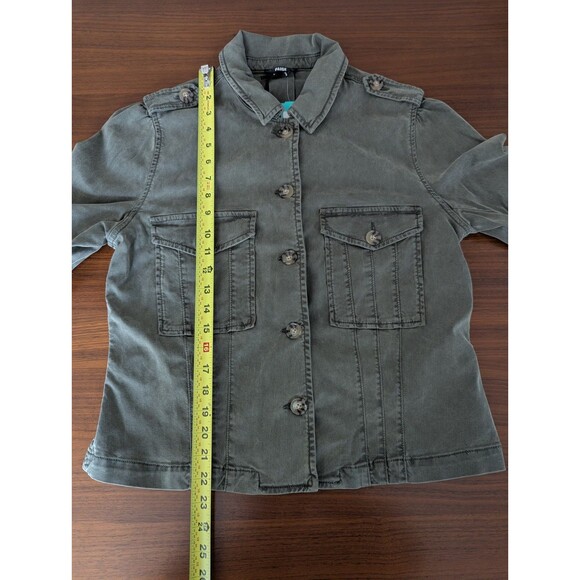 Paige Boho Boxy Cropped Pacey Jacket  Vintage Ivy Green Size Large New - Picture 8 of 8